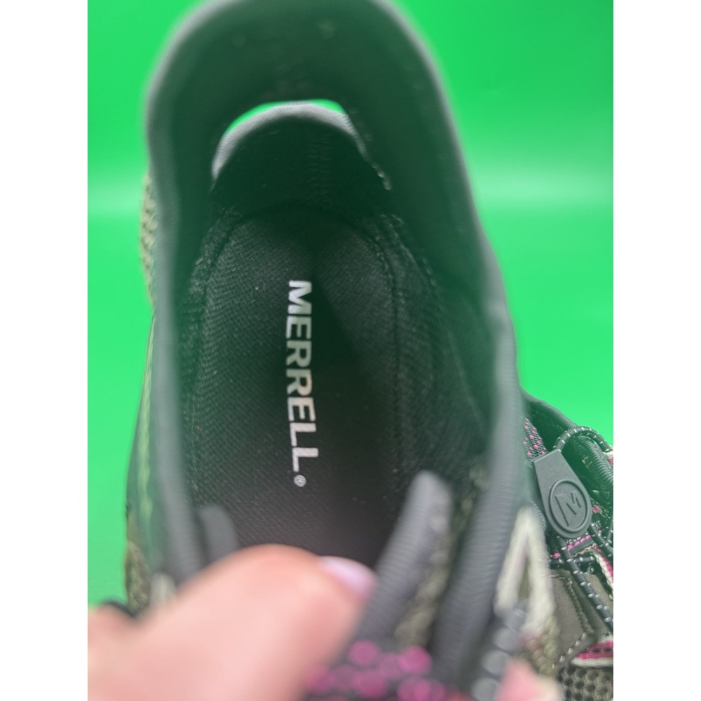 Merrell Women's Hydro Moc hiking water shoes olive green pink mesh slip on sz 7 - Picture 5 of 6